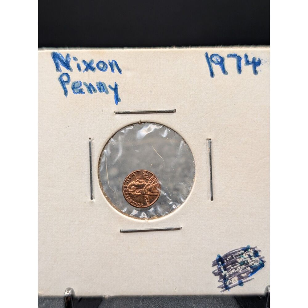 1974 “Nixon Penny” • Labeled Political Novelty Cent